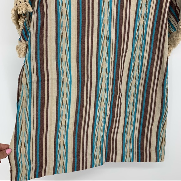 Uncle Frank Striped Flared Fringe Sleeve Dress XS - Picture 7 of 10